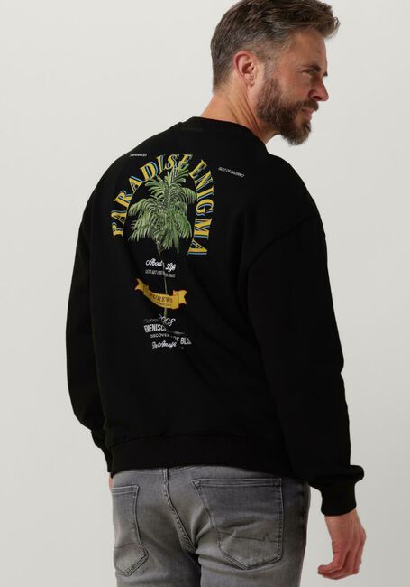 Schwarze PUREWHITE Pullover CREWNECK WITH SMALL LOGO ON CHEST AND BIG BACK PRINT - large