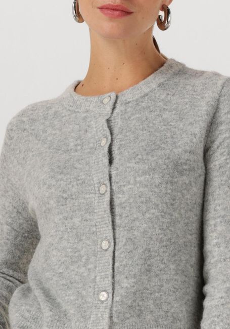 Hellgrau SUMMUM Strickjacke CARDIGAN WOOL ELASTANE BLEND KNIT - large