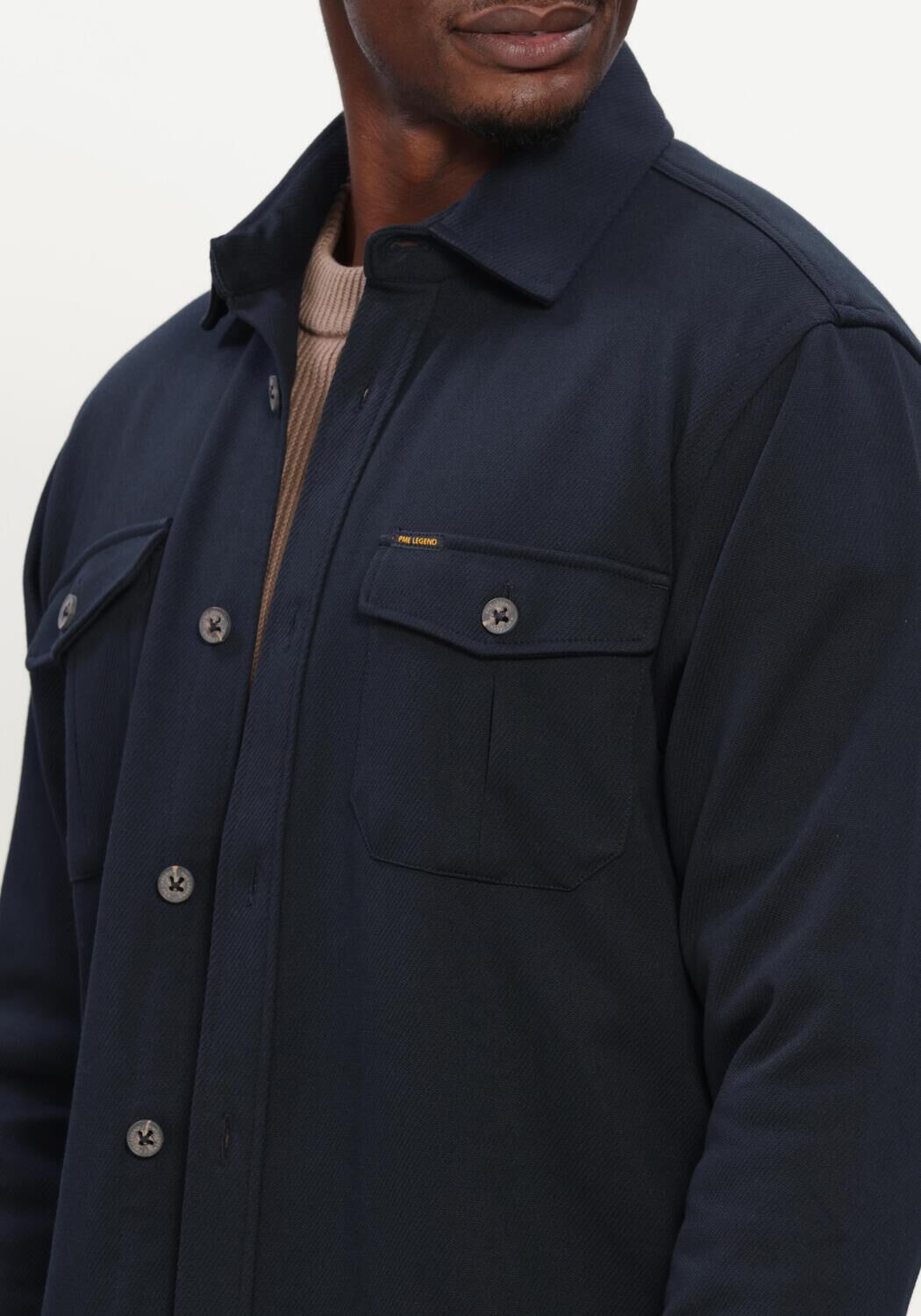 Dunkelblau PME LEGEND Casual-Oberhemd LONG SLEEVE SHIRT COMFORT HEAVY TWILL - large