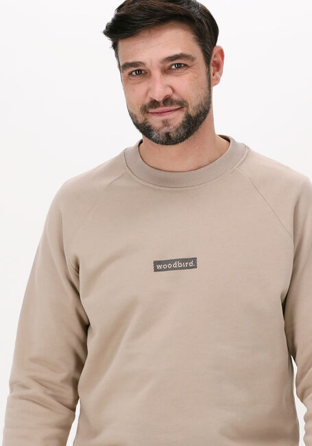 Ecru WOODBIRD Sweatshirt RASE TROPE CREW - large