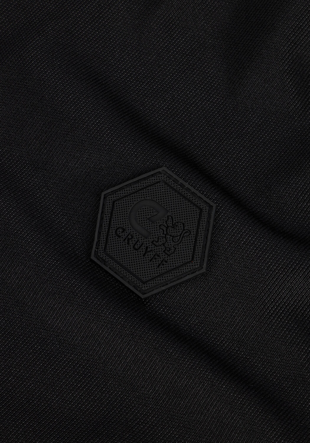 Schwarze CRUYFF Strickjacke RAFAEL TRACK TOP - large