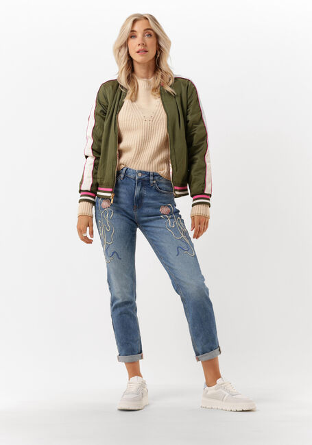 Olive SCOTCH & SODA Jack REVERSIBLE PADDED BOMBER JACKET IN RECYCLED POLYESTER - large