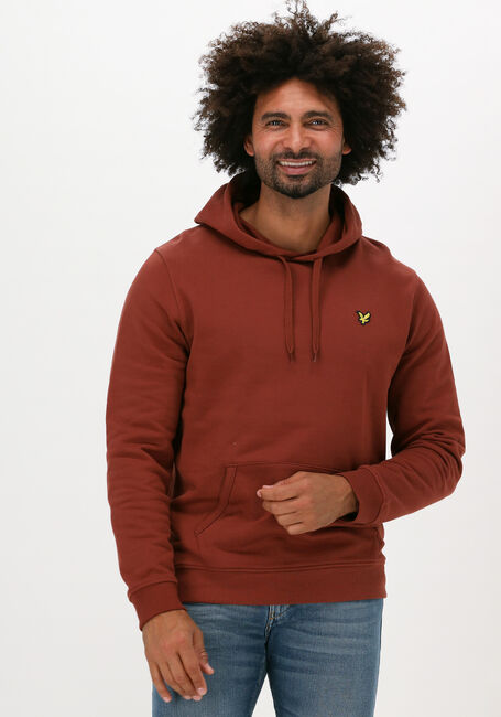 Rote LYLE & SCOTT Sweatshirt PULLOVER HOODIE - large