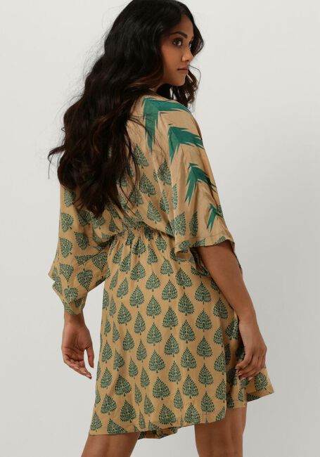 Beige SISSEL EDELBO Midikleid RODRIGO SHORT CAFTAN DRESS - large