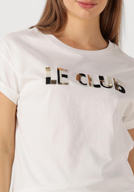 Weiße NUKUS T-shirt FEMKE SHIRT LE CLUB - large