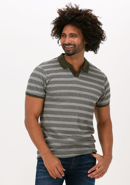 Grüne DSTREZZED Polo-Shirt POLO S/S BRICK STRIPE - large