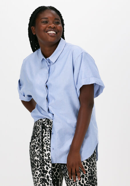 Blaue 10DAYS Blusen SHORT SLEEVE SHIRT - large