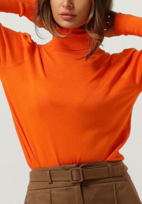 Orangene NOTRE-V Rollkragenpullover BASIC KNIT BLOUSE - large