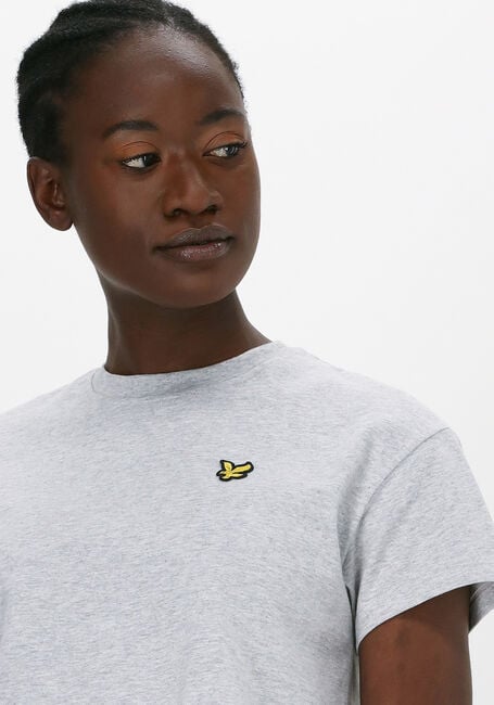 Hellgrau LYLE & SCOTT T-shirt CROPPED T-SHIRT - large