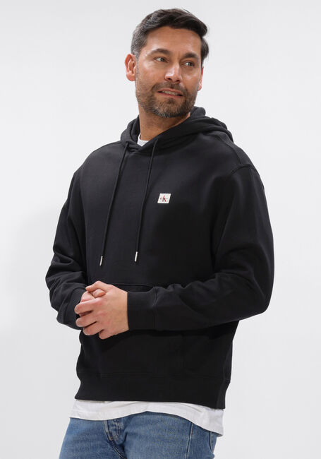 Schwarze CALVIN KLEIN Sweatshirt LS 350TERRY EY WHSL BADGE HOODIE - large