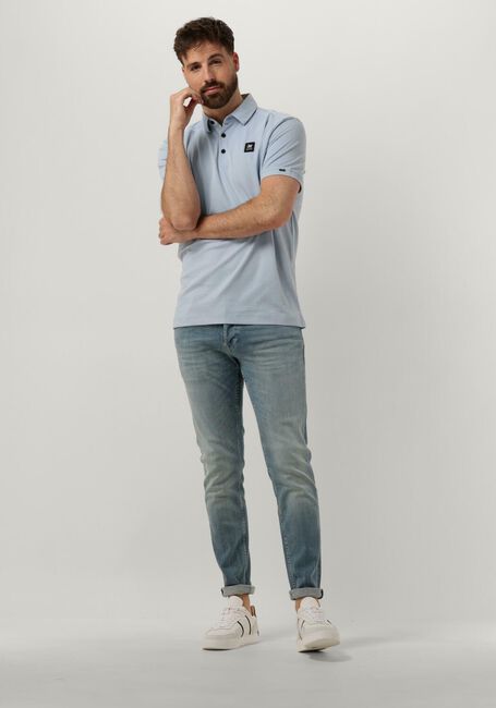 Blaue VANGUARD Polo-Shirt SHORT SLEEVE POLO RASCHEL INTERLOCK - large