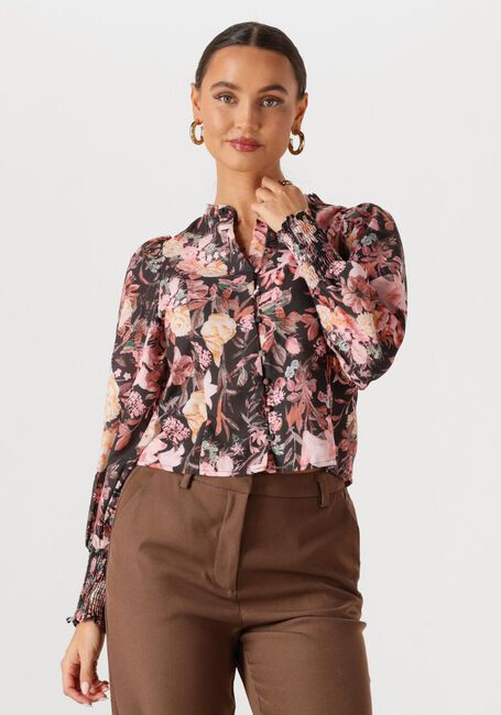 Mehrfarbige/Bunte NEO NOIR Blusen GILDE BIG FLOWER BLOUSE - large