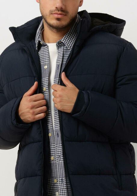 Dunkelblau SELECTED HOMME Wattierte Jack SLHCOOPER PUFFER COAT W NOOS - large