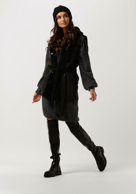 Graue SIMPLE Midikleid ZAZA KNIT-WO-22-3 - large