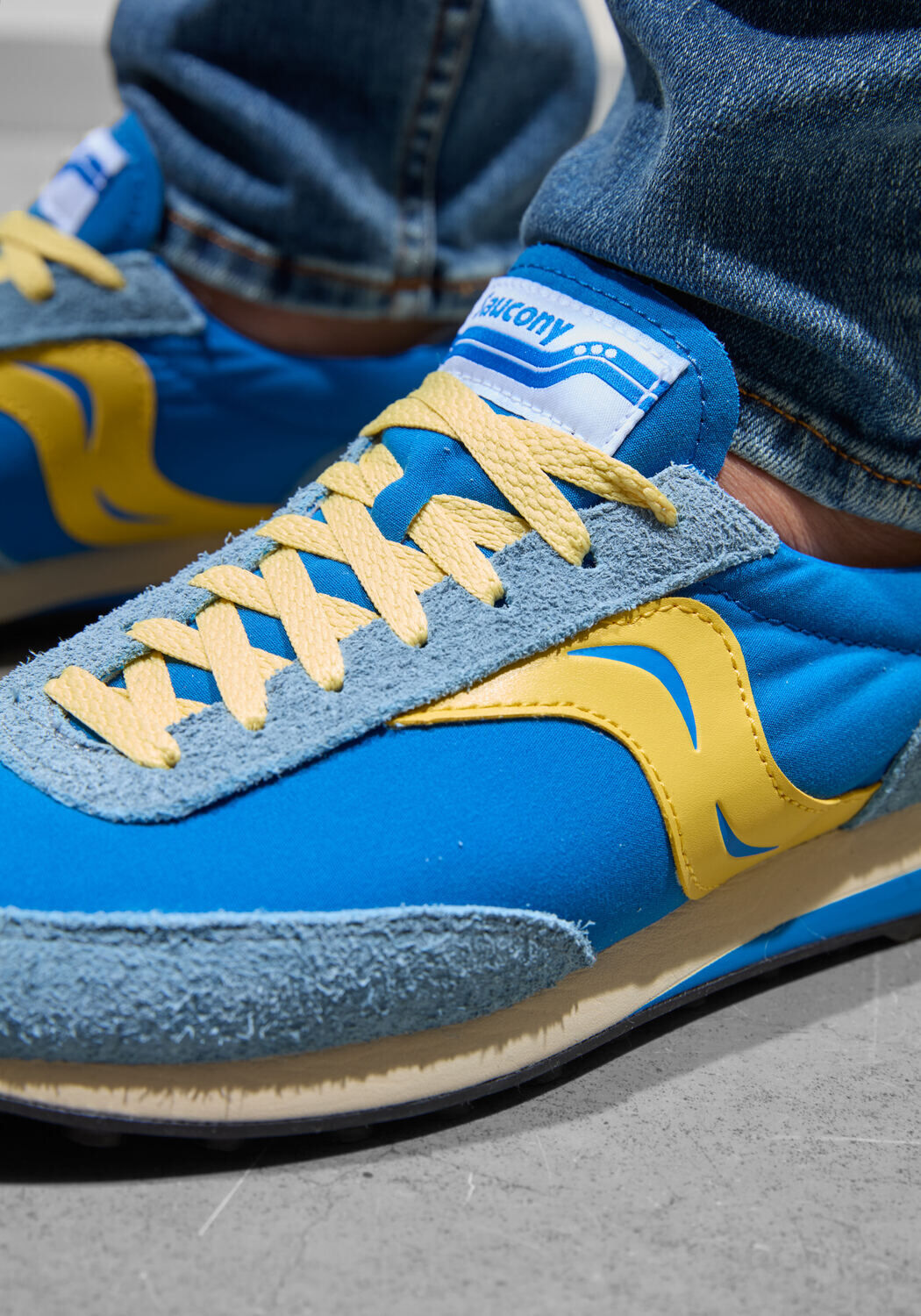 Gelbe SAUCONY Sneaker Low TRAINER 80 - large