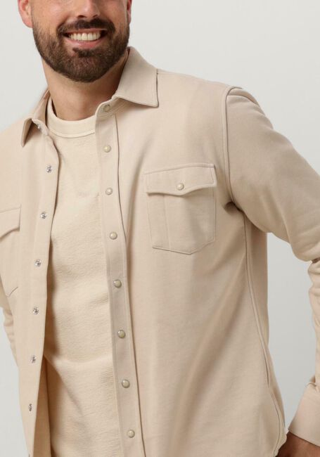 Beige PROFUOMO Casual-Oberhemd OVERSHIRT WESTER - large