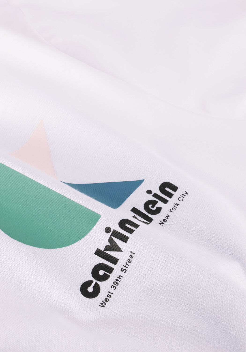 Wei&szlig;e CALVIN KLEIN T-shirt SS 20S CK BHS LG GRP - large