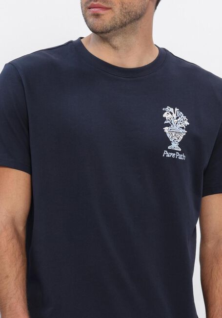 Dunkelblau PURE PATH T-shirt EMBROIDERED VASE T-SHIRT - large