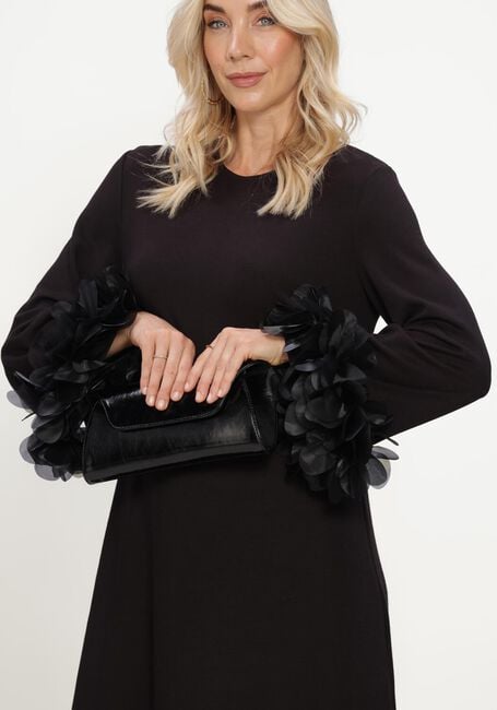 Schwarze ANA ALCAZAR Minikleid DRESS FLOWERS - large