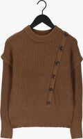 Braune CO'COUTURE Pullover ROWIE FRONT BUTTON KNIT