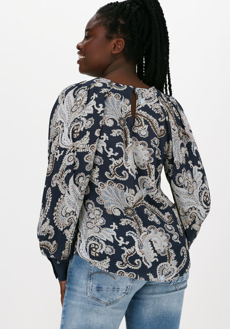 Blaue MOS MOSH Blusen URIKA PERSIA LS BLOUSE - large