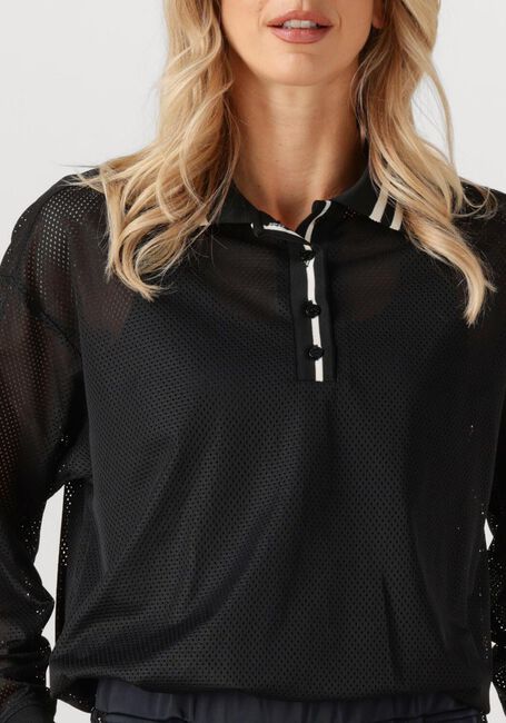 Schwarze HAUTE L'AMITIÉ Tops & T-shirts DRIFT POLO BLOUSE - large