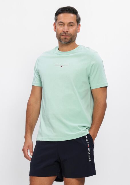 Minze TOMMY HILFIGER T-shirt BRAND LOVE LOCKUP TEE - large