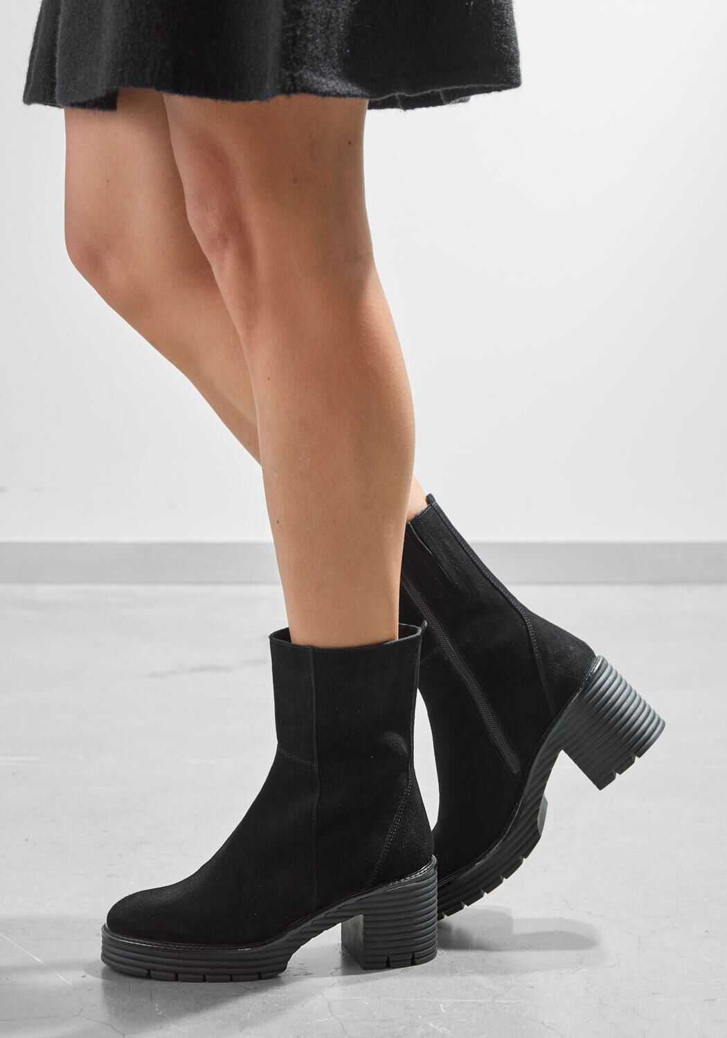 Schwarze SOFTWAVES Stiefeletten 8.88.17 - large