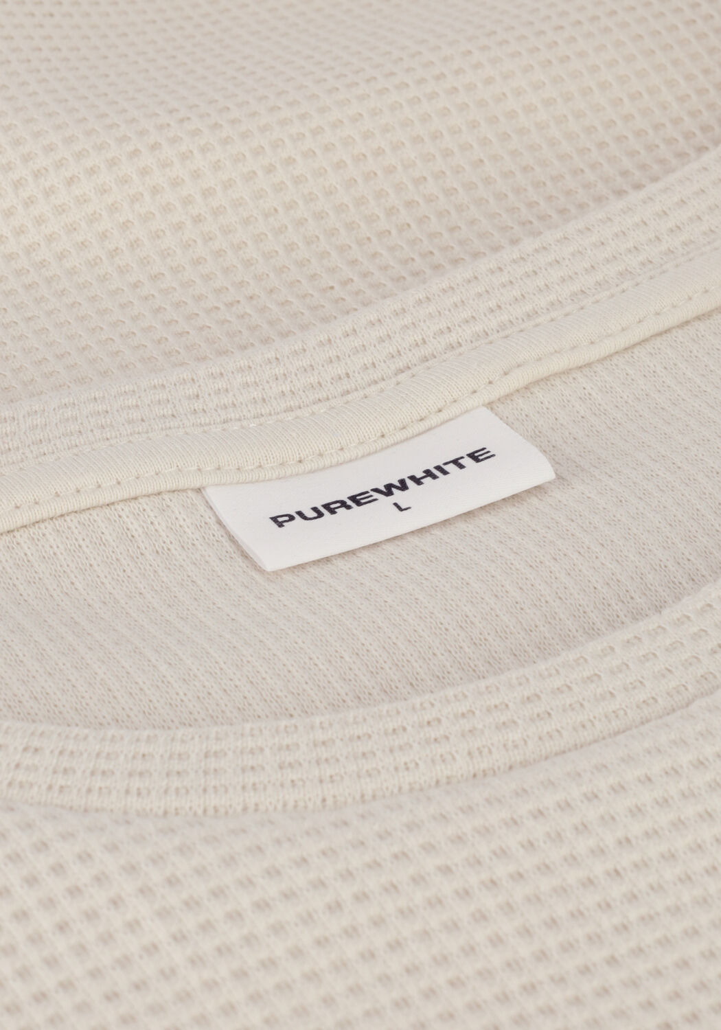 Nicht-gerade weiss PUREWHITE T-shirt TSHIRT WITH WAFFLE STRUCTURE - large