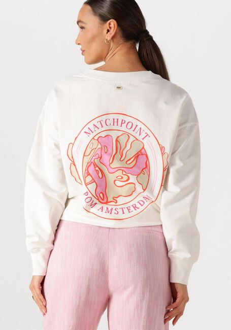 Wei&szlig;e POM AMSTERDAM Pullover & Cardigans SWEATER MATCHPOINT WHITE - large