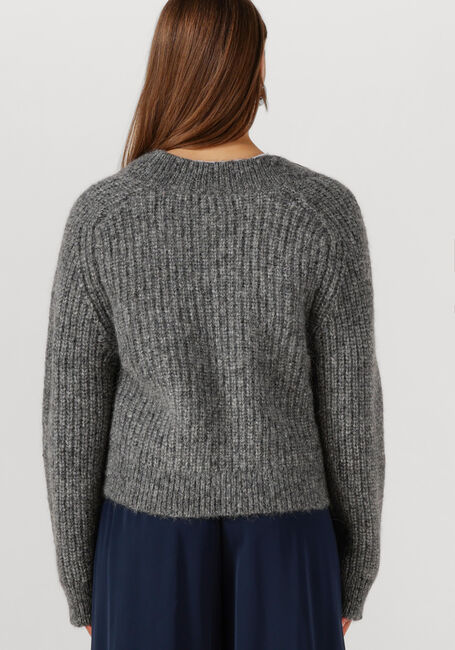 Graue SELECTED WOMEN Pullover SLFANJULI LS KNIT V-NECK - large