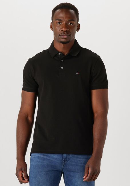 Schwarze TOMMY HILFIGER Polo-Shirt CORE 1985 SLIM POLO - large