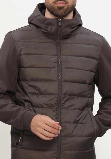 Braune AIRFORCE Wattierte Jack HOODED COVE JACKET - large