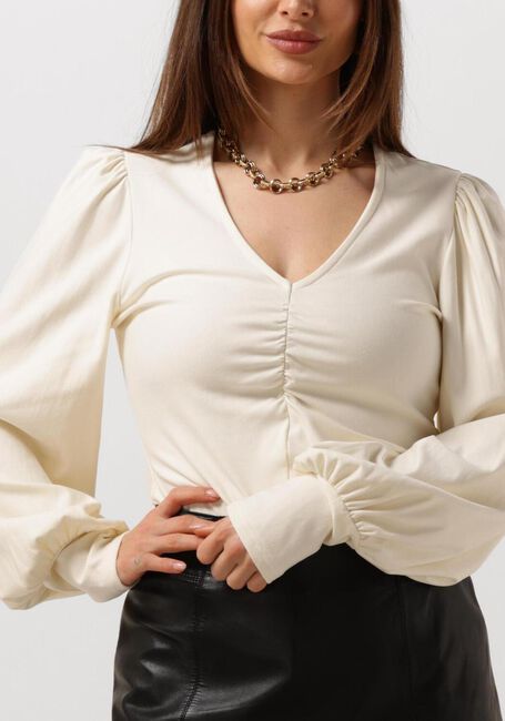 Beige GESTUZ Blusen RIFAGZ V-NECK BLOUSE - large