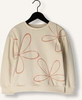 Ecru DAILY7 Sweatshirt OVERSIZED SWEATER FLOWER Ecru DAILY7 Sweatshirt OVERSIZED SWEATER FLOWER - medium