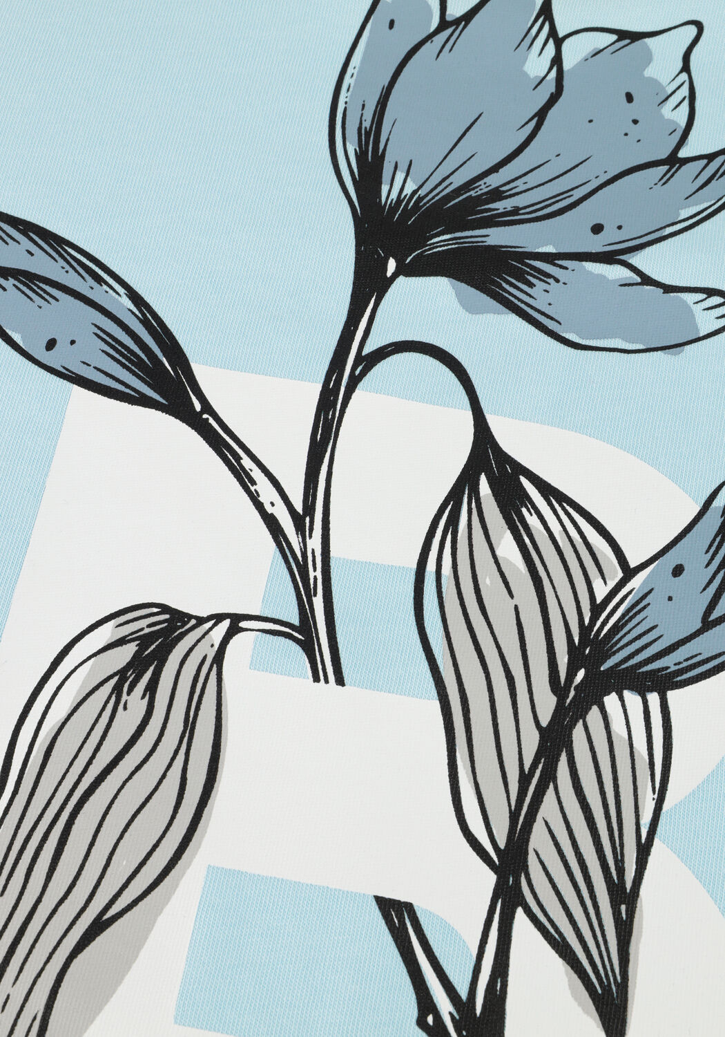 Hellblau BALLIN T-shirt 017132 - large