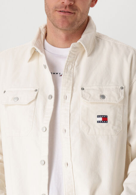 Ecru TOMMY JEANS Casual-Oberhemd TJM RLX CORD SHIRT EXT - large