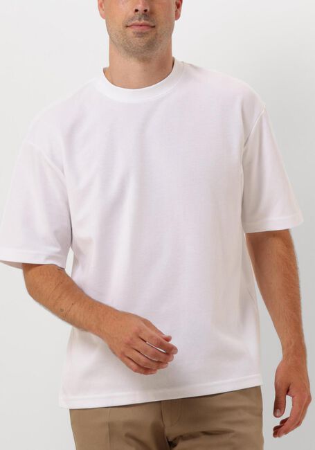 Weiße SELECTED HOMME T-shirt SLHLOOSEOSCAR SS O-NECK TEE NOOS - large