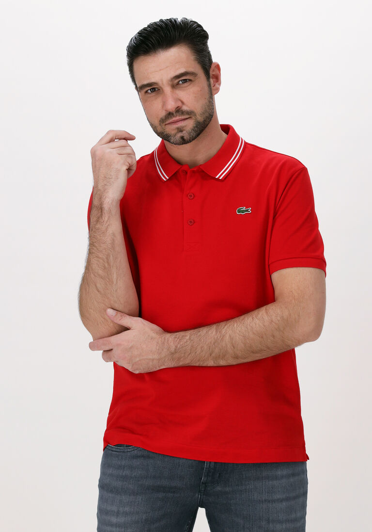 rote lacoste polo-shirt 1hp3 men's s/s polo 0122