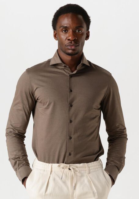 Taupe PROFUOMO Klassisches Oberhemd SHIRT X-CUTAWAY SC SF JAPANESE KNITTED - large