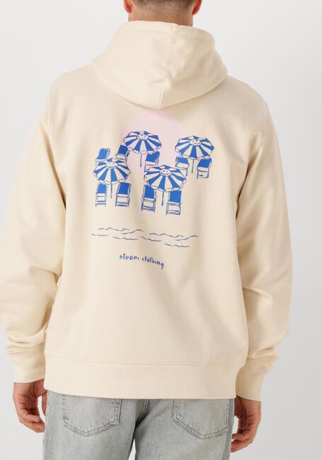 Beige STRØM Clothing Pullover HOODIES - large
