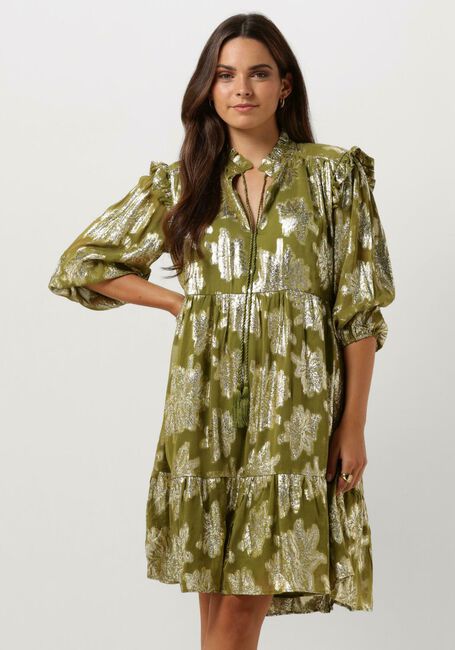 Grüne JANICE Minikleid JURK PRINT LUREX JIMMY - large