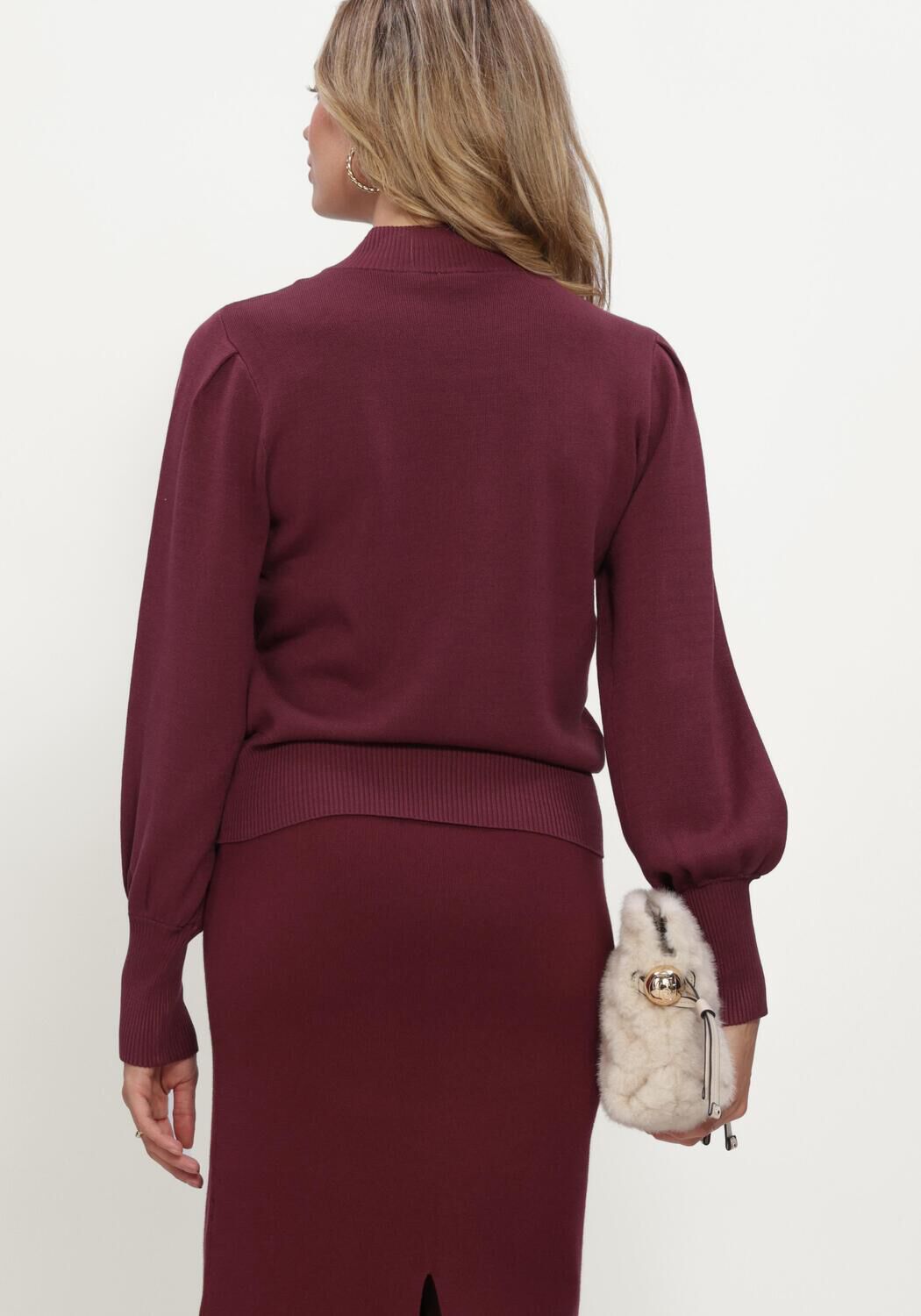 Bordeaux Y.A.S. Pullover YASFONNY LS KNIT PULLOVER S.NOOS - large