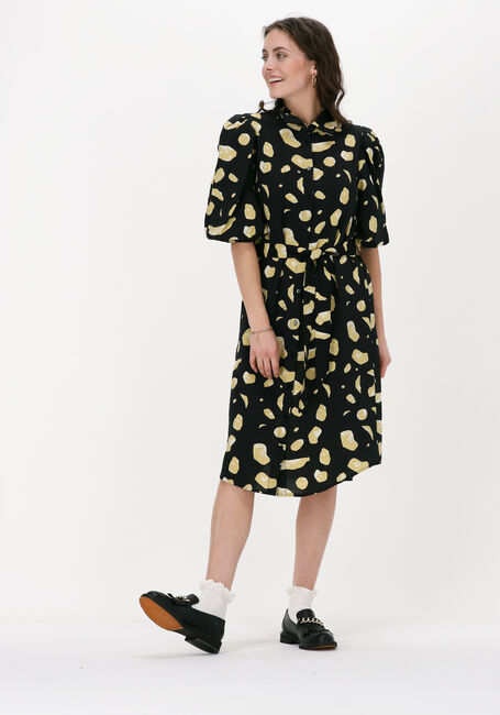 Schwarze OBJECT Midikleid MESA 2/4 SHIRT DRESS - large