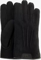 Schwarze UGG Handschuhe CASUAL GLOVE WITH LEATHER LOGO - medium