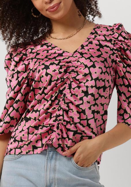 Rosane CO'COUTURE Blusen FLASHY HEART DRAPE BLOUSE - large