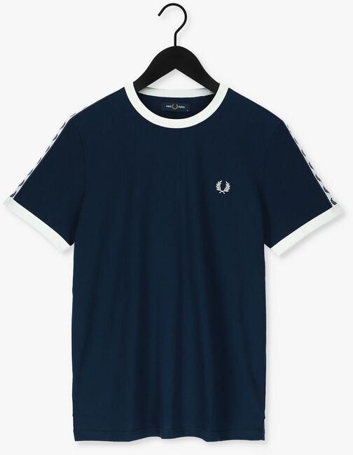 Dunkelblau FRED PERRY T-shirt TAPED RINGER T-SHIRT - large