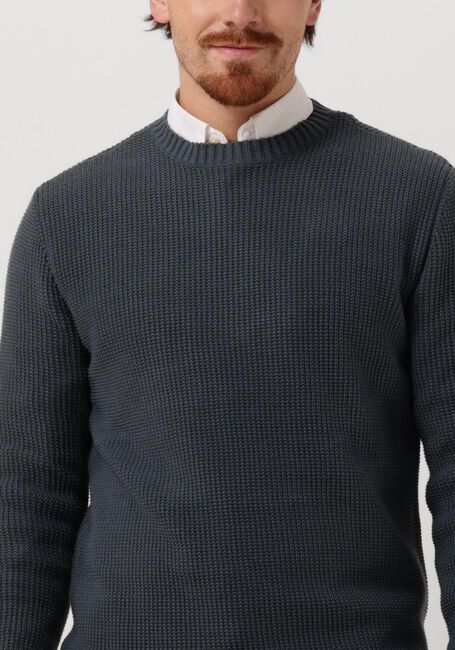 Blaue PUREWHITE Pullover STRUCTURED CREWNECK KNIT - large