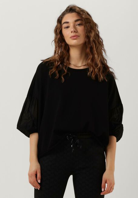 Schwarze 10DAYS Pullover SOFT SWEATER VOILE - large