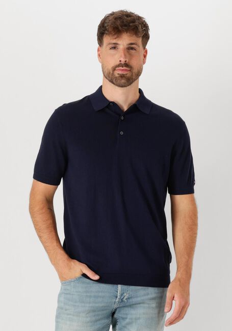 Blaue TOMMY HILFIGER Polo-Shirt DC COTTON LYOCELL POLO - large